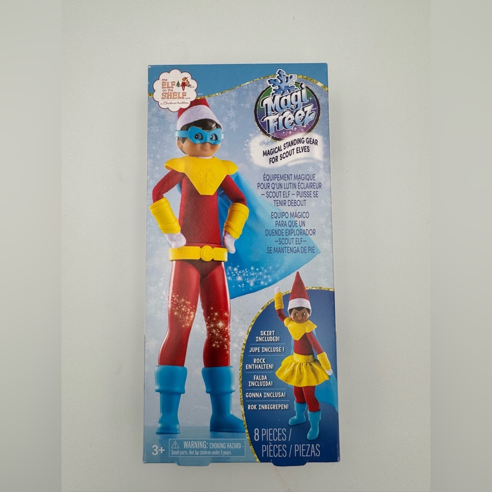 NEW ELF ON THE SHELF CHRISTMAS MAGI FREEZ SCOUT‎ ELVES STANDING GEAR 8 PC LOT
